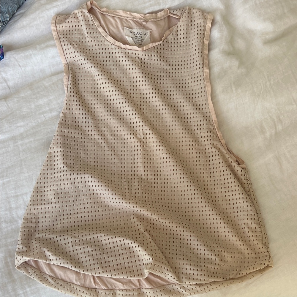 Acacia Swimwear Tan Muscle Tee